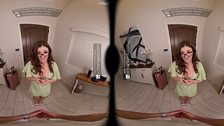 VR bath undertake with a pornstar Leanna Virtual reality porn anent bath